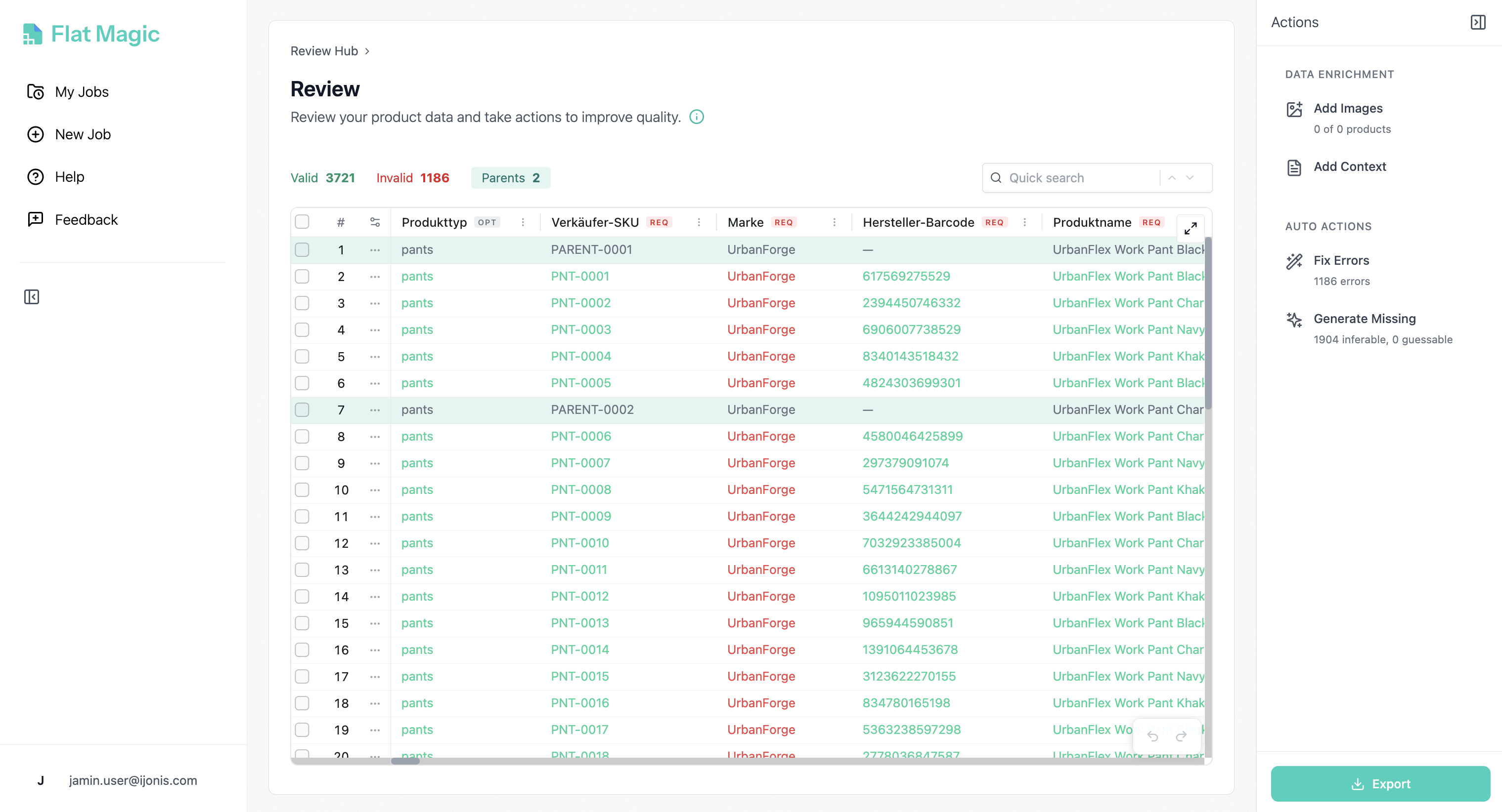 Flat Magic Review Hub - Interactive product data table